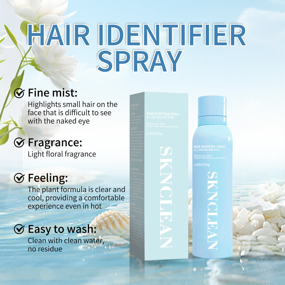 Hair Identifier Spray Shaver Set