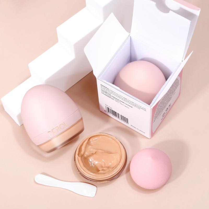 Foundation Cream With Makeup Sponge